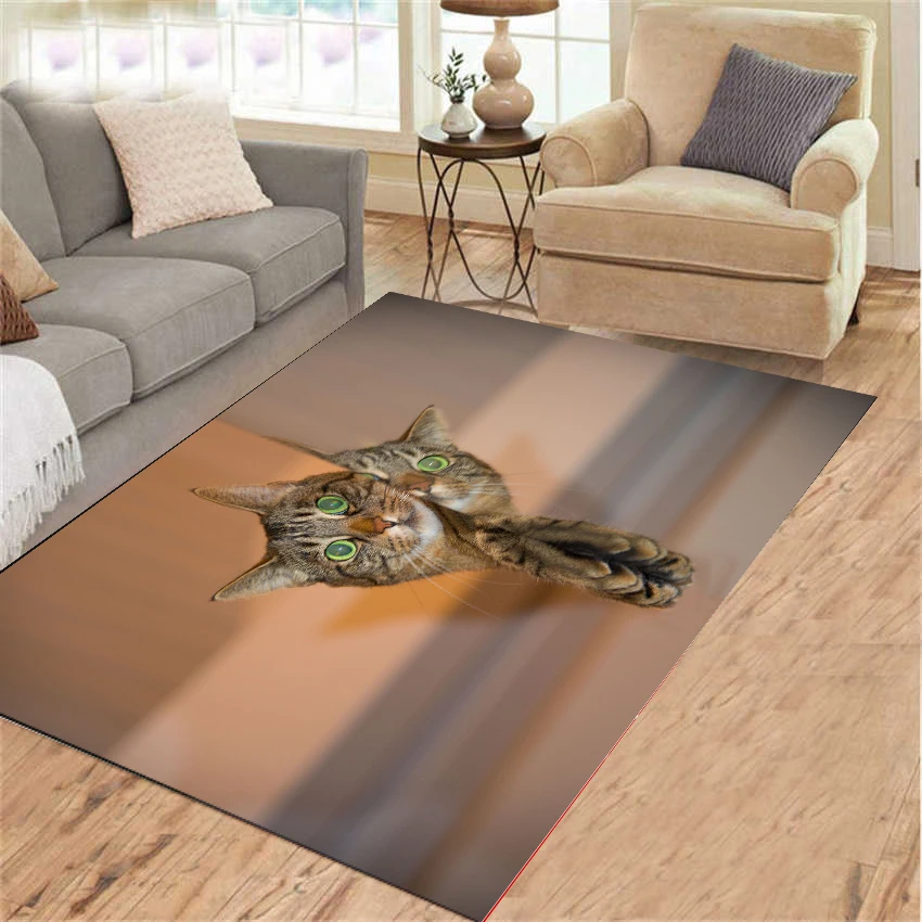 Cute animal cat Carpets Kids Crawling Carpets Living Room Tea Table