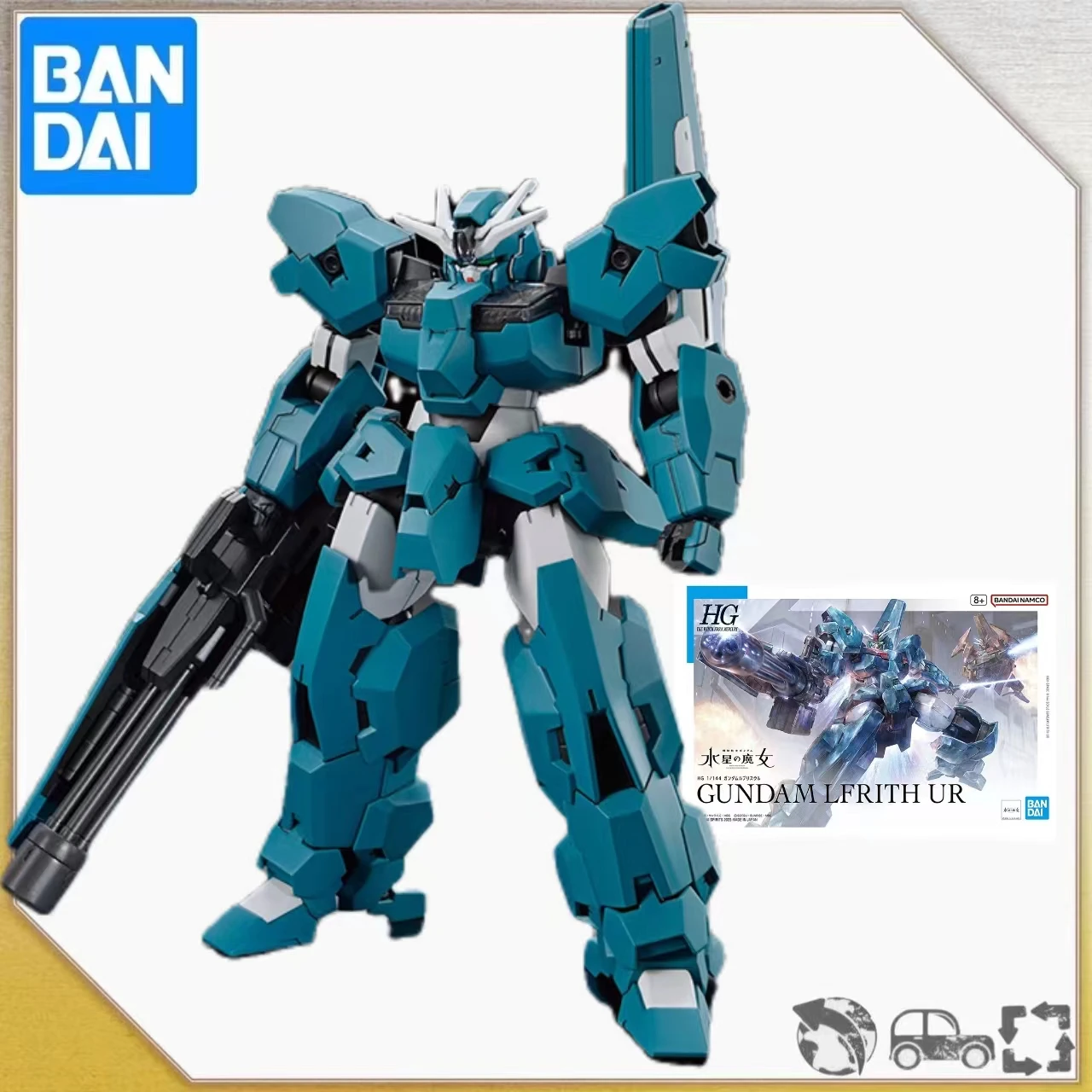 

Bandai Anime Gundam LFRITH UR HG 1/144 Original Genuine Assembly Model Toys Action Figure Gifts Kids Ornaments Collectible Boys