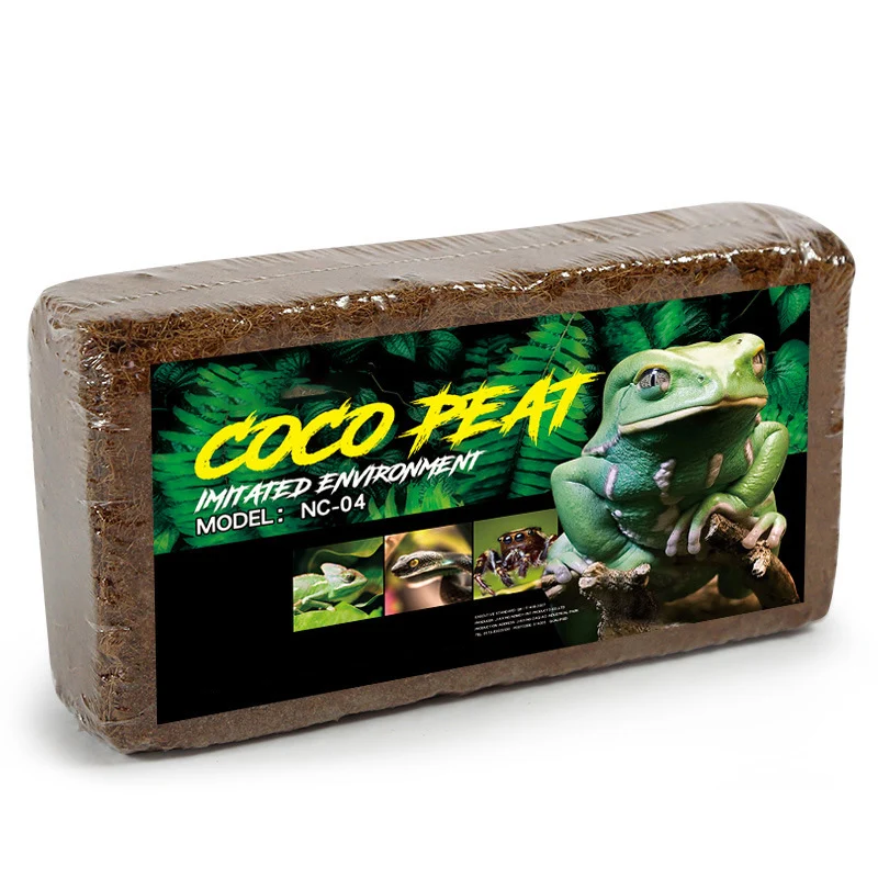 Reptile Bedding Material Coconut Soil 600g Natural Coconut Fiber for Reptiles