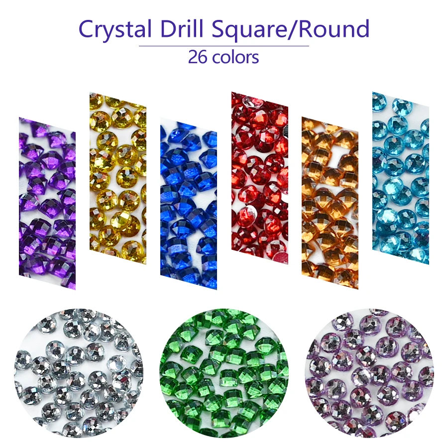 Photo Poured Glue Diamond Painting 1 Special Drill AB Crystal Glowing Drill Decoration Embroidery Handmade ASF3000