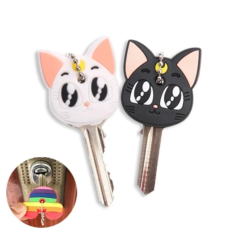 Keychain case cover 2PCS cartoon creative Minnie PVC soft for keys