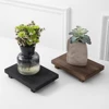 Wood Tray Pedestal Stand Farmhouse Bathroom Decor Decorative Wooden Riser Kitchen Soap Dish Holder for Vanity, Counter, Sink 4