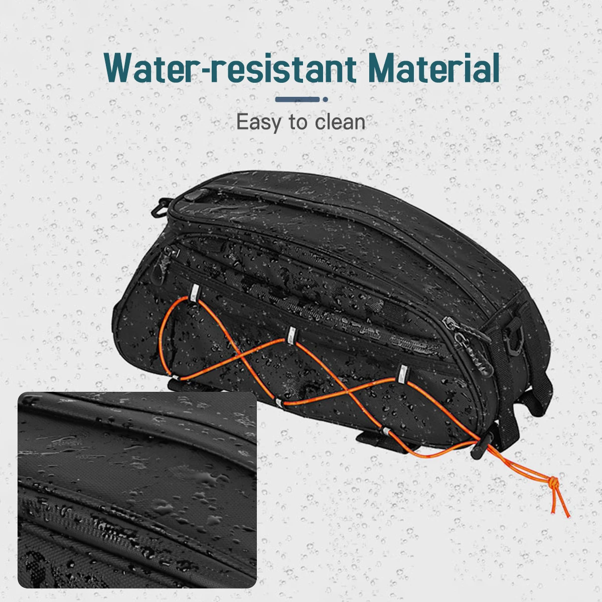 3-in-1 Bike Rack Bag Trunk Bag Waterproof Bicycle Rear Seat Bag Cooler Bag with 2 Side Hanging Bags Cycling Cargo Luggage Bag