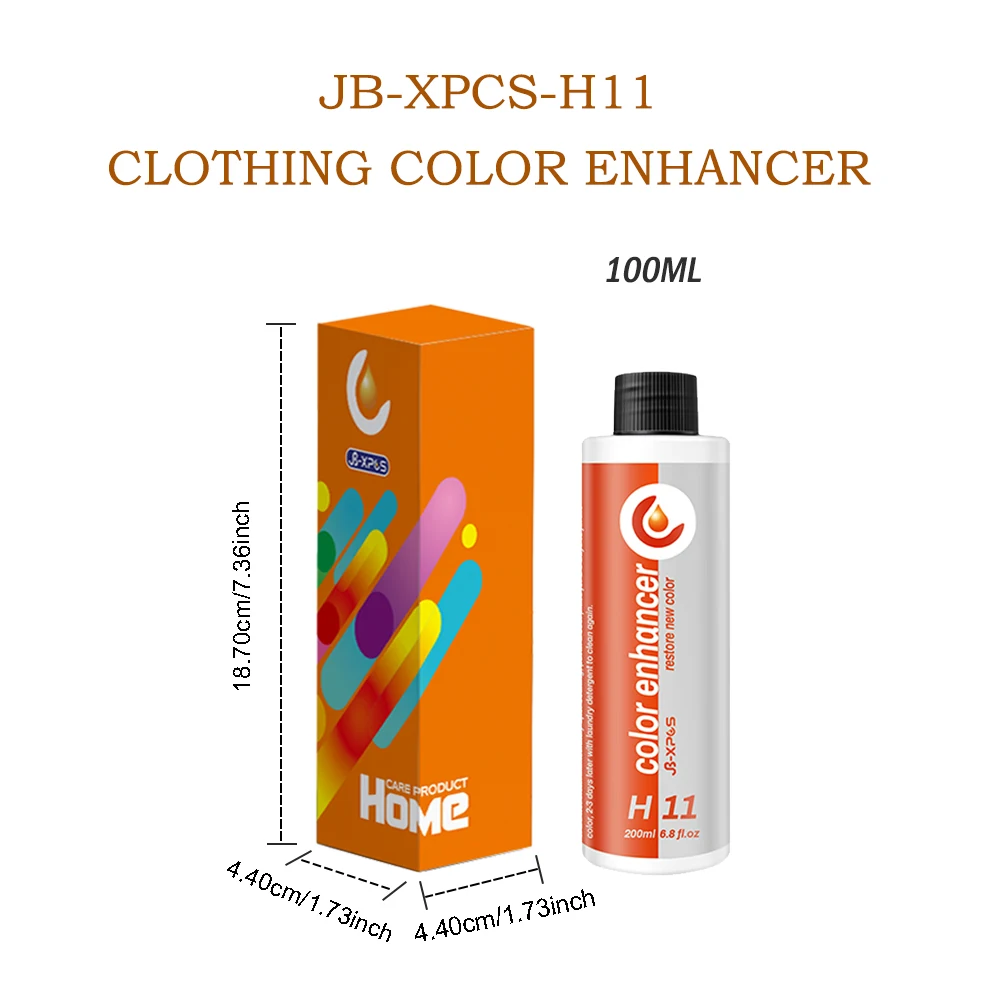 Fabric Fading Restorer Repair Whitened Clothes Color Enhancer for Cotton Silk Shoes Fabric Dye Home JB-XPCS H11
