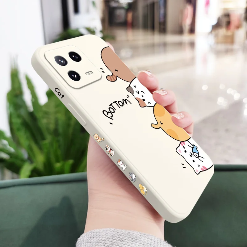 Premium Liquid Silicone Cat Litter Phone Case