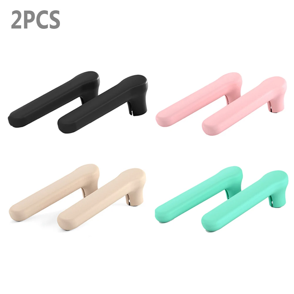 2PCS Anti-collision Silicone Door Knob Cover Static-free Baby Safety Handle Sleeve Bedroom Living Room Wall Protector Accessory