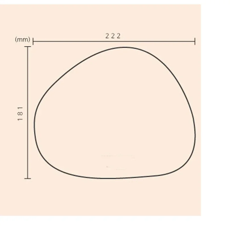 Small Oval Mousepad Non-Slip Washable Waterproof Computer Mouse Mat Home Office Mouse Pad 8.7 x 7.1 Inch