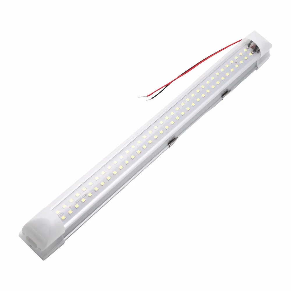 2pcs Camper Light Bar 12V LED 4.5W Car Interior Strip Light Bar Lamp ON OFF Switch White Universal For RV Van Boat Motorhome