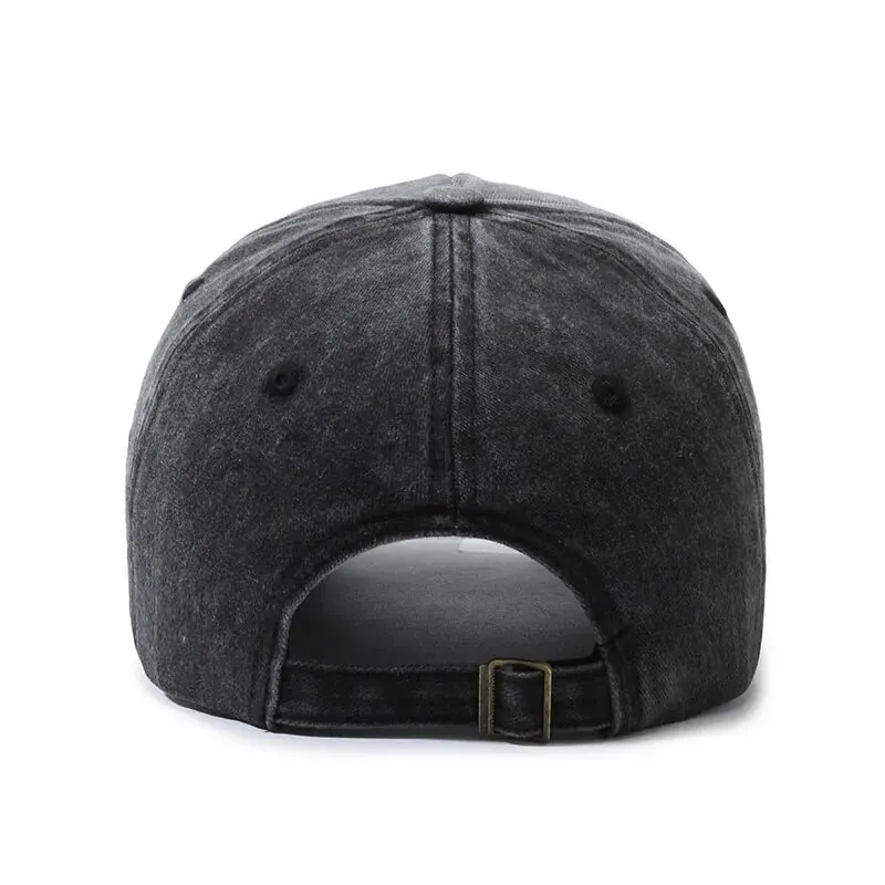 Baseball Cap Retro Distressed Outdoor Sports Hat Spring Autumn Sunhat Letter Embroidery Men