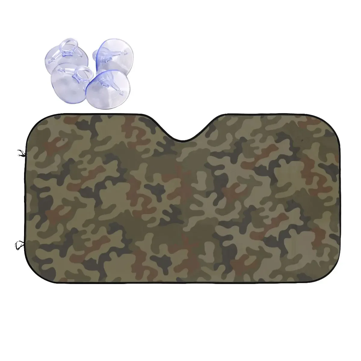 

Polish Camouflage Sunshade Windscreen Army Military Camo Personality Car Front Window Visor Car Sunshade Accessories Covers