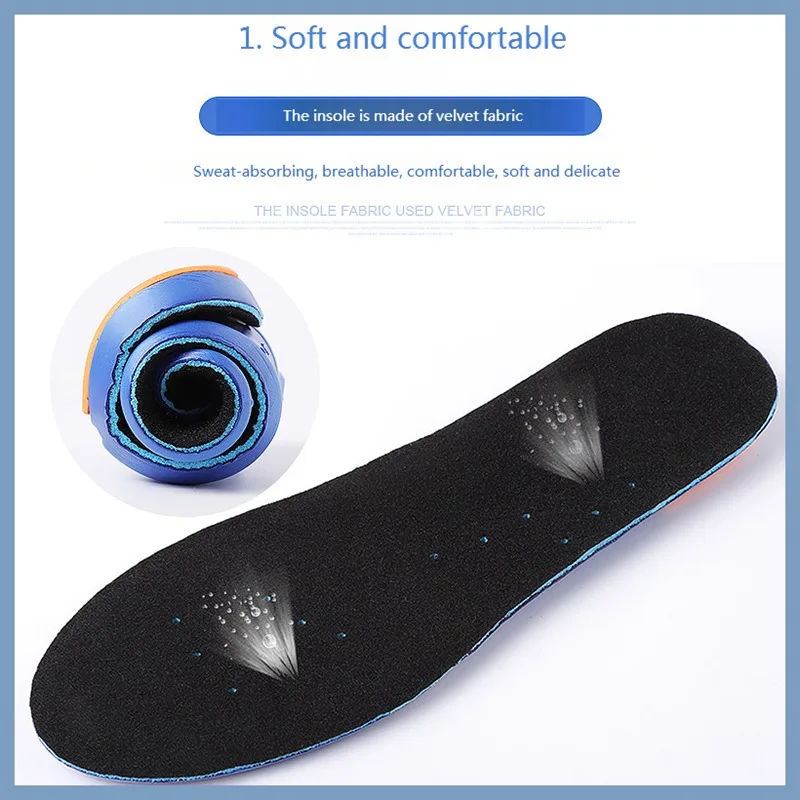 Description Picture 2 of itemElastic Memory Sports Insoles Support Foot Pain Massaging Silicone Insoles Gel Soft Sport Shoes Pad for Women Men Sneakers Sole