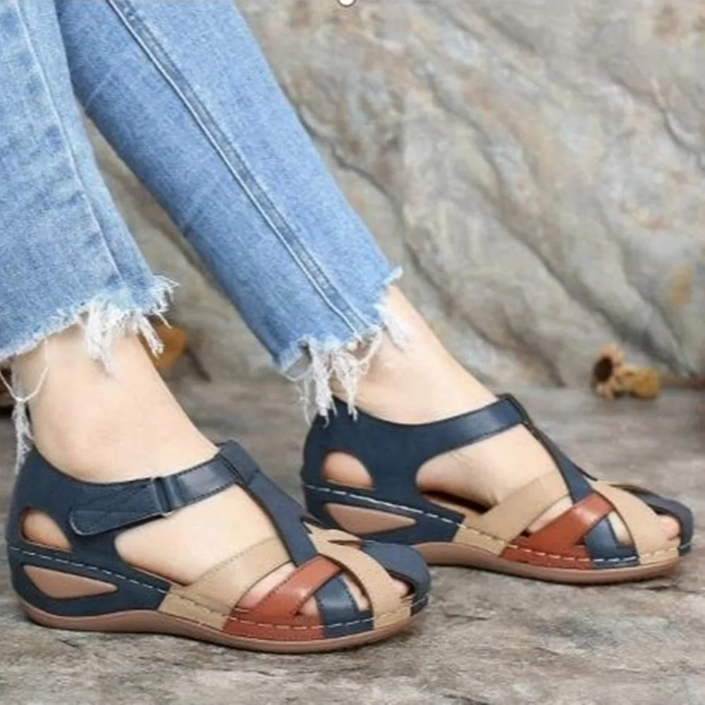 

Fashion Women Sandals Waterproo Sli on Round Female Slippers Casual Comfortable Outdoor Fashion Sunmmer Plus Size Shoes Women