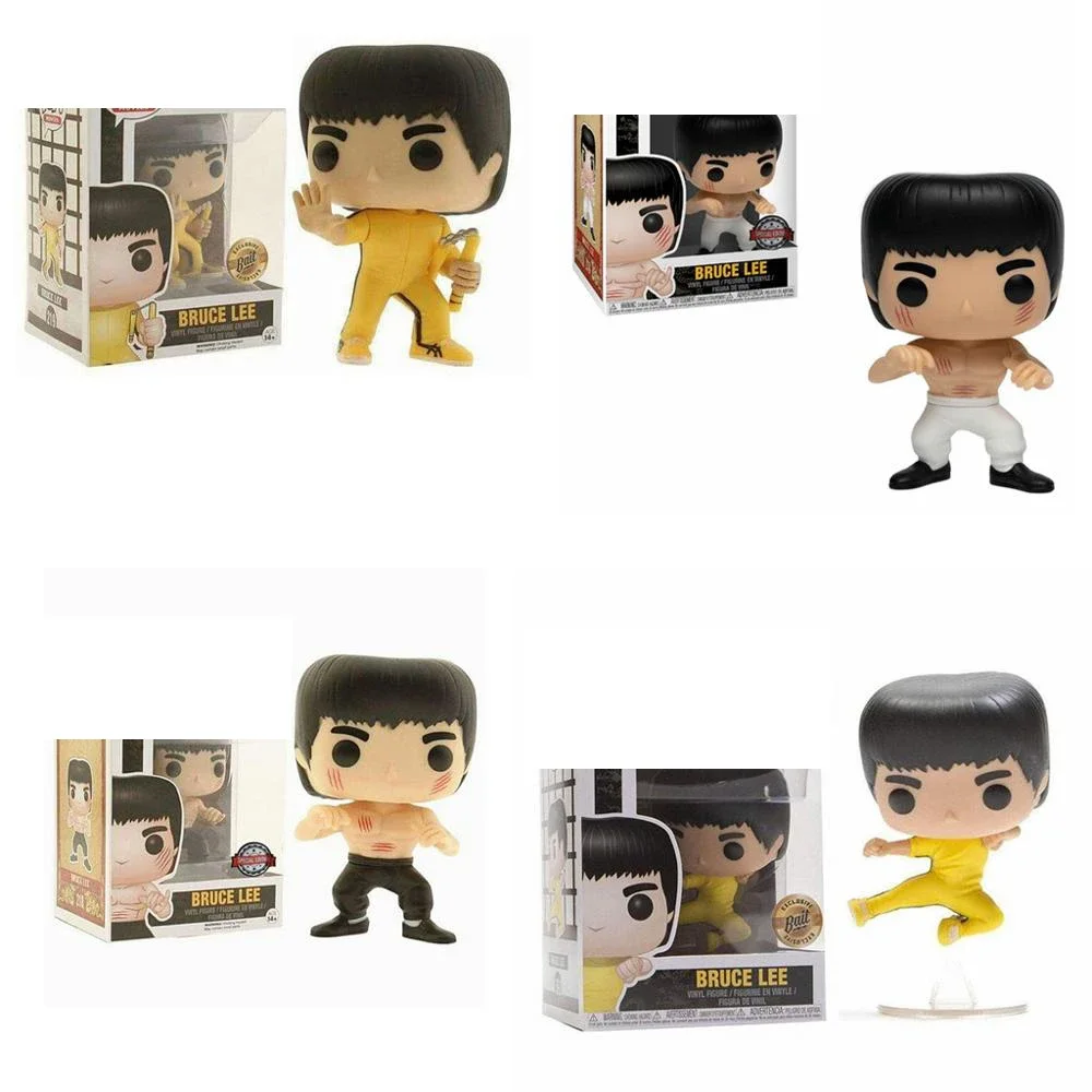 Funko Pop Anime Limited Edition King Of Kung Fu Bruce Lee 592 #219 # Vinyl Action Figures Collection Model Toys For Children Gift