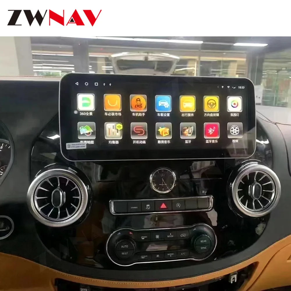 

Для Mercedes-benz Vito 2015-2020 Tesla Style Android автомобильный GPS-навигатор мультимедийный плеер автомобильное радио головное устройство плеер