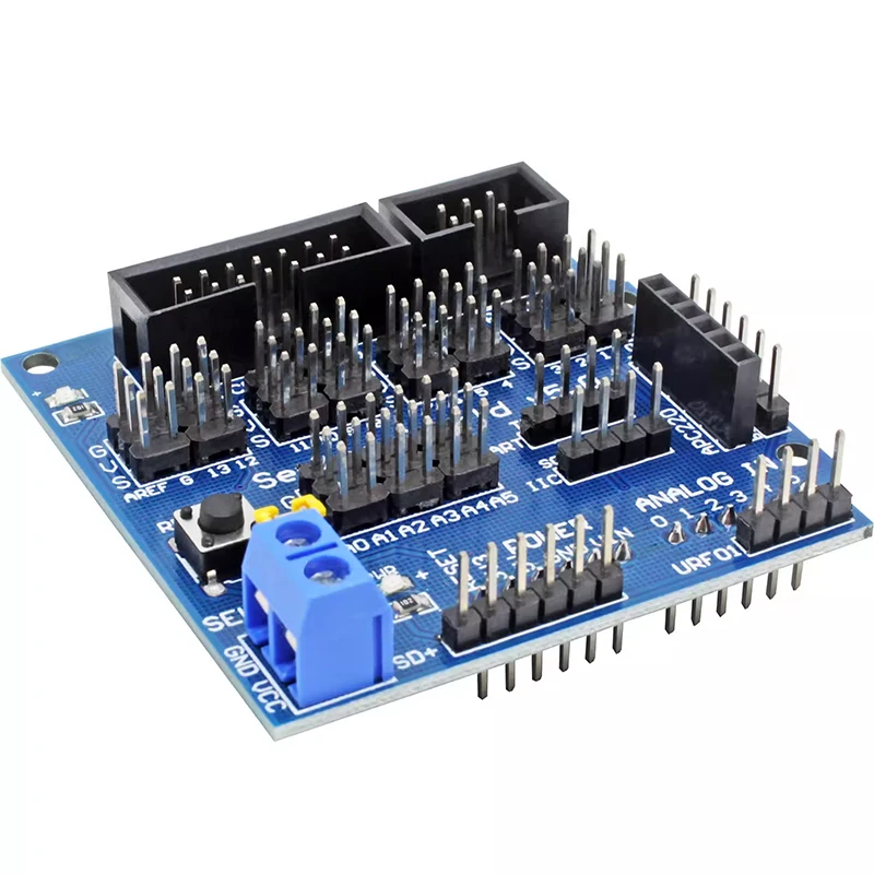 Arduino UNO MEGA R3 전자 빌딩 블록 로봇 부품 센서 호환용 센서 쉴드 V5.0 확장 보드