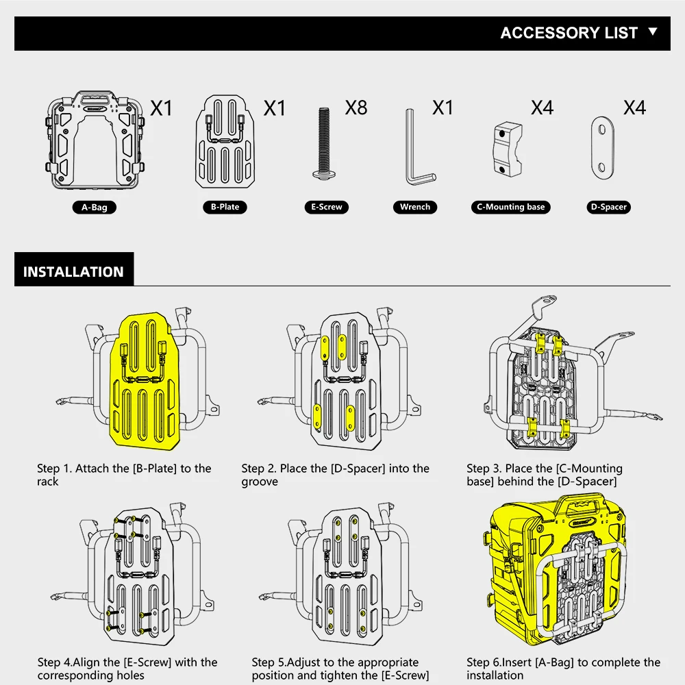 Rhinowalk Motorcycle Side Pannier Bag Waterproof 6