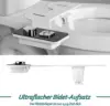 Toilet Ultra-thin Bidet non-electric Self-Cleaning Dual Bozzle Toilet Seat Accessory Cold Water Purification Basin Before and af 2