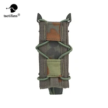 

Tactical 9mm Single Pistol Magazine Pouch MOLLE Mag Holder Flashlight Storage Military Plate Carrier Hunting Vest Accessories