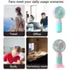 New Best-selling Portable USB Charging Handheld Fan with Stand Suitable for Home Office Vacation Outdoor Use Detachable Base 3