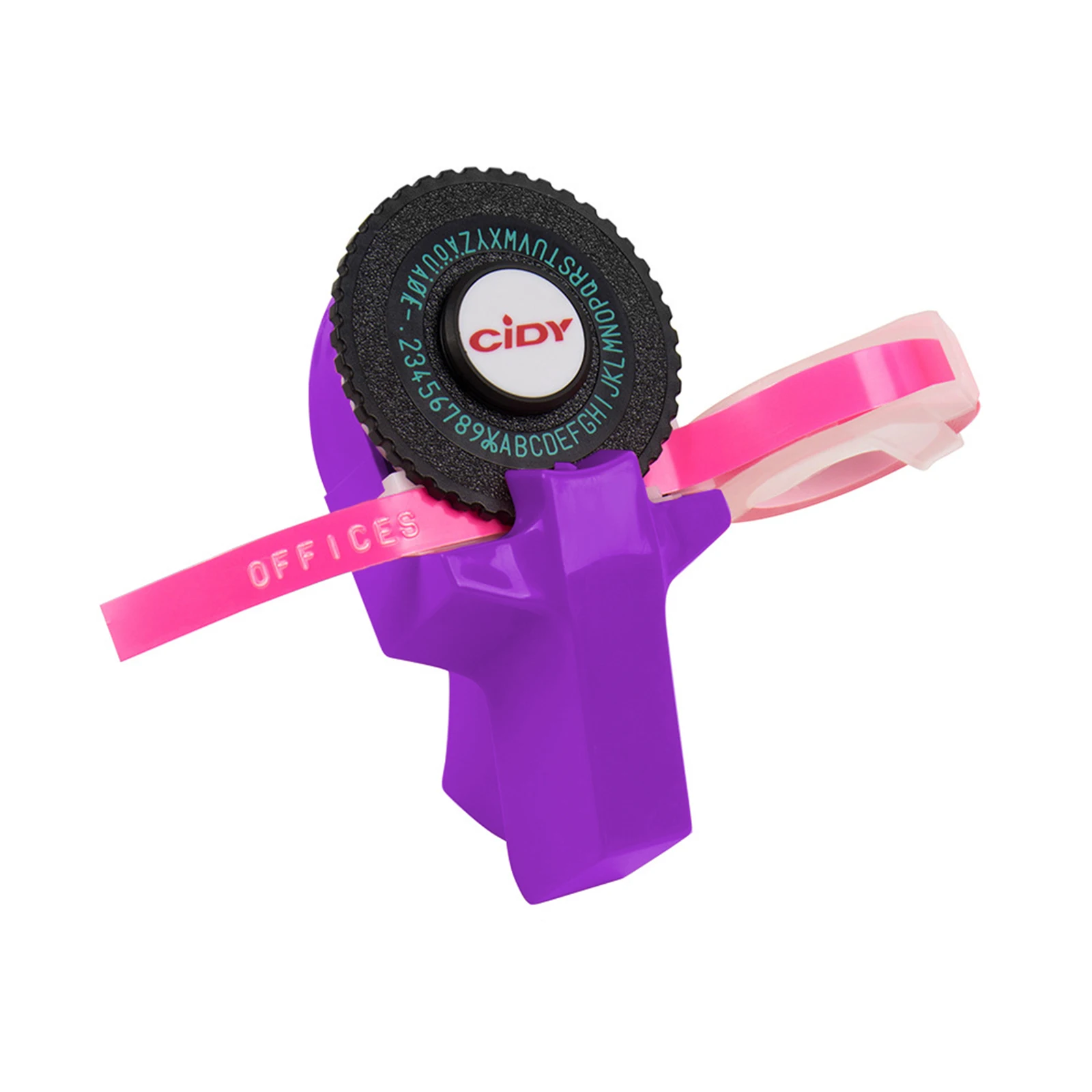 מיני תווית ידני נייד diy 3D הבלטה תווית כותב מדפסת מכונת מכונת כתיבה עם פלסטיק pvc 9 מ "מ תווית סרטים