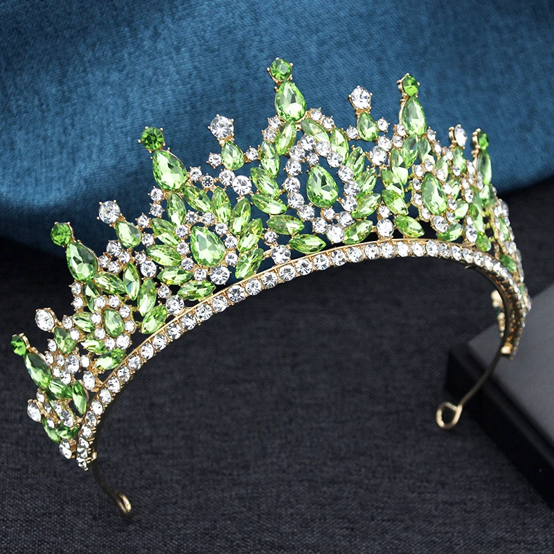 Metal Hair Accessories Hair Accessories Exquisite Black Crystal Bridal Tiaras Crowns Queen Bride Headwear Prom Wedding Crown Hair Jewelry