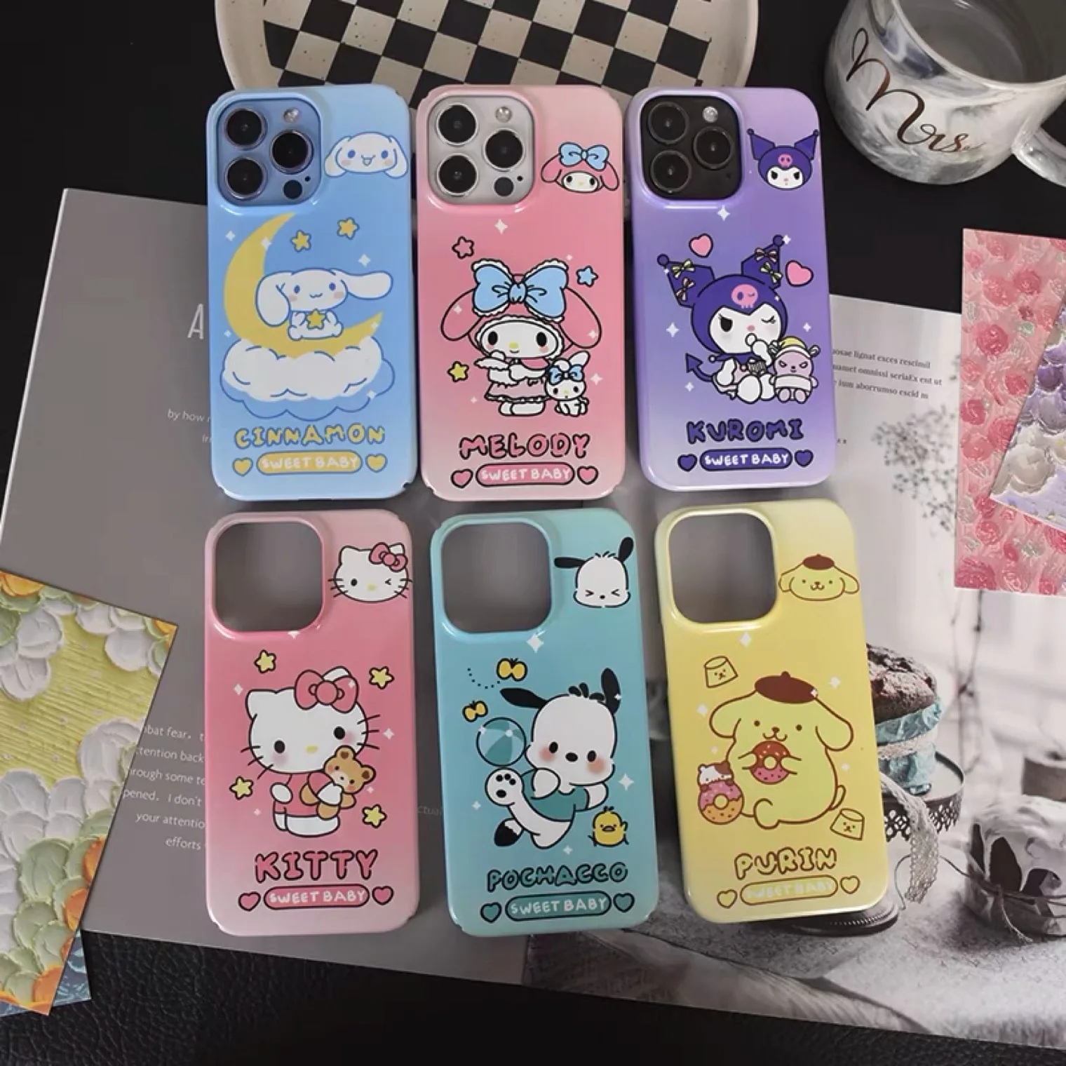 Sanrio Hello Kitty Cinnamoroll Kuromi Phone Cases For iPhone 14 13 12
