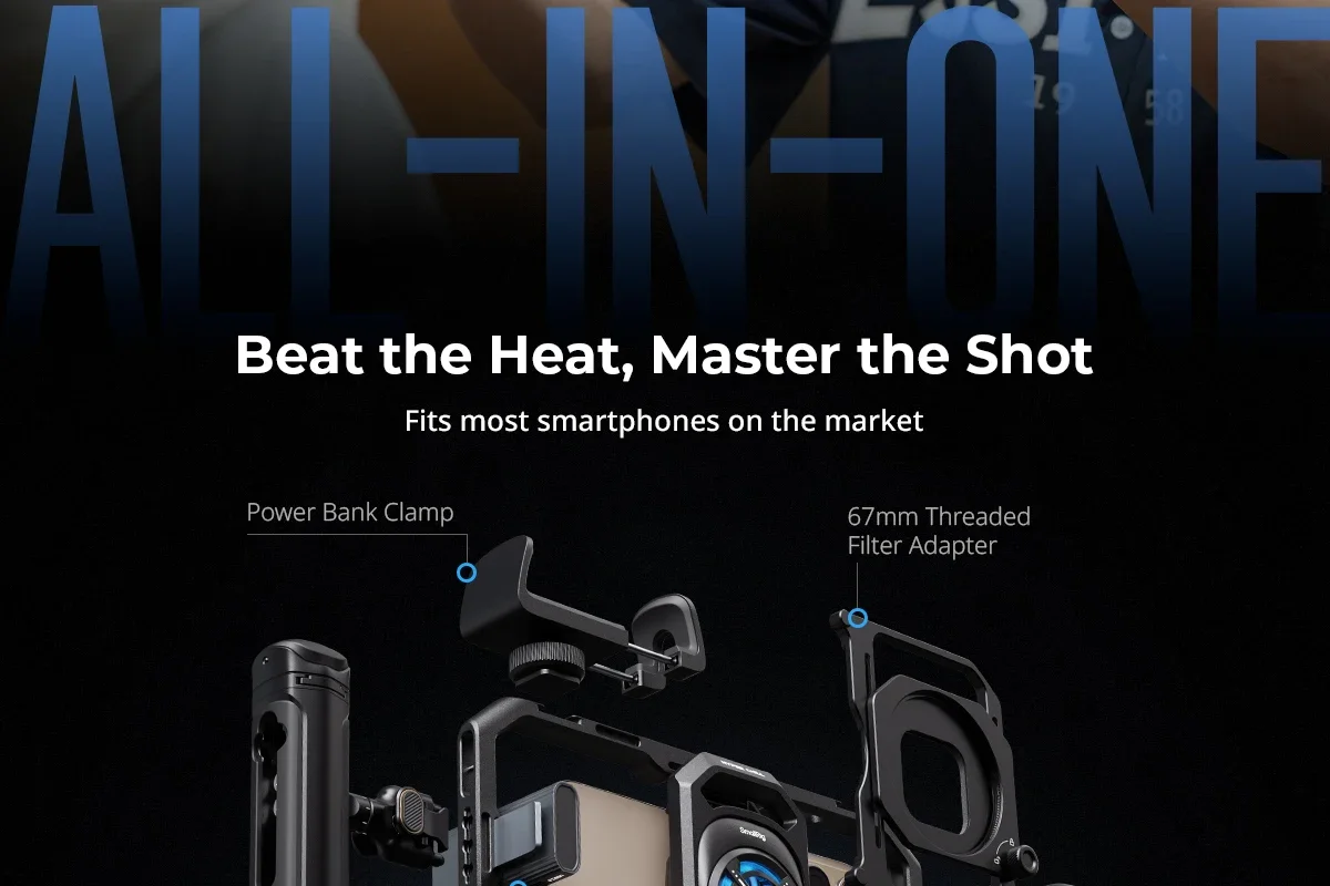 SmallRig All-in-One Thermal Dual-handheld Video Kit for iPhone Mobile Phone With