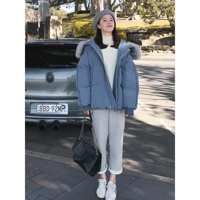 2023 New Short Cotton Coat Women Korean Cotton Winter Coat Loose and Thickened Student Winter Coat Winter Clothes Women