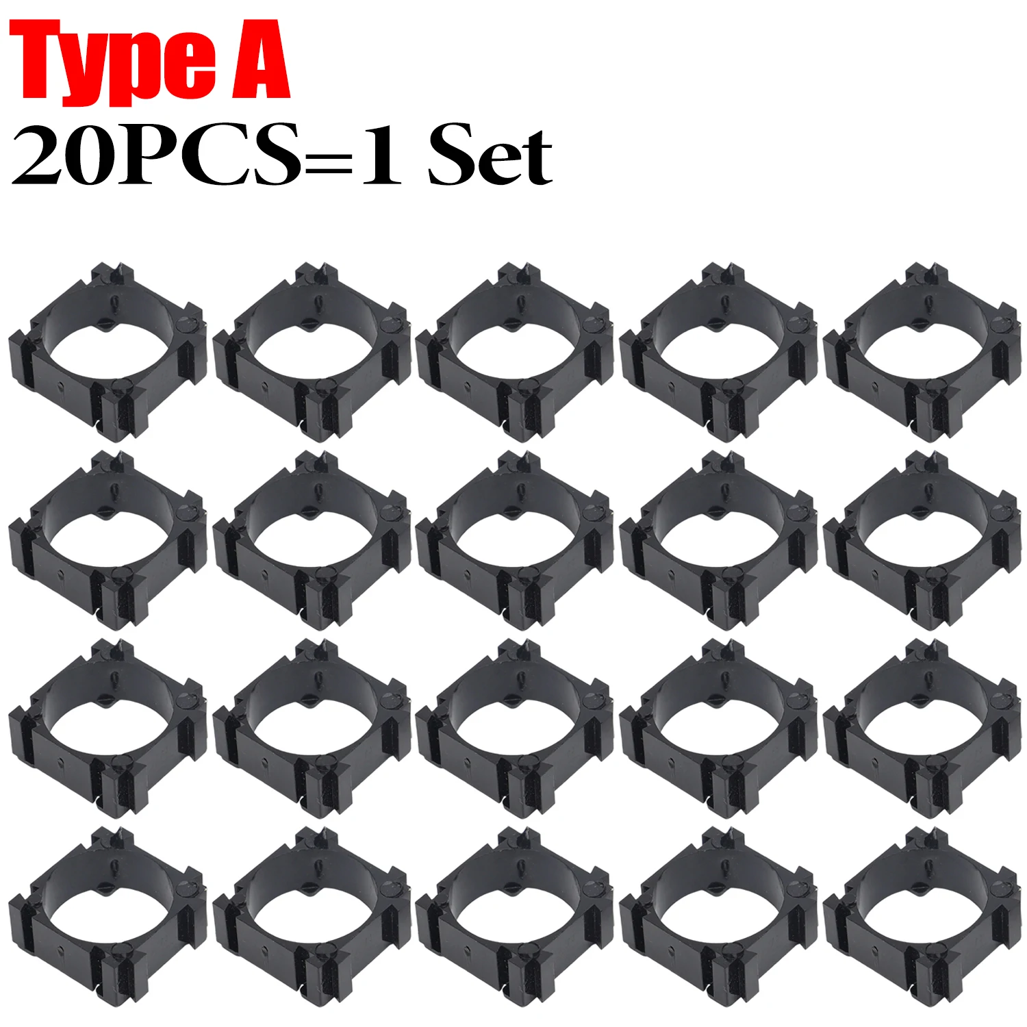 Kearding Soporte De Batería Recargable Células De Batería De Iones De Litio Marco Combinado Soporte De Soporte De Plastico Abs Baterias De General 18650mah 1 Enlace