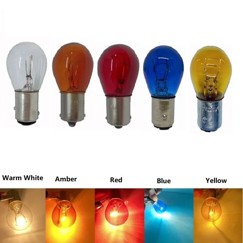 Vibrant Multi-Color Halogen Bulb Set - Custom Turn, Tail & Reverse Light Styling in 5 Stunning Hues