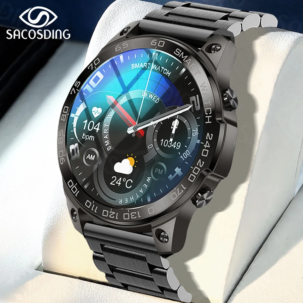 2022 NFC Smart Watch Men Amoled HD Screen Bluetooth Call Smartwatch