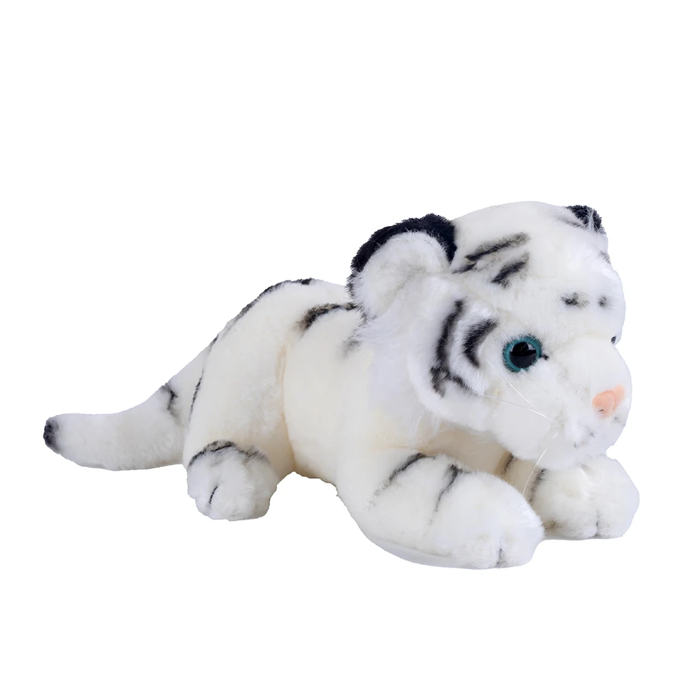 23cm 1pcs Cute Stuffed Animal Baby Tiger White Siberian Tiger Plush Toy Soft Room Decor Gift for Girl Boy Plushies Doll 6