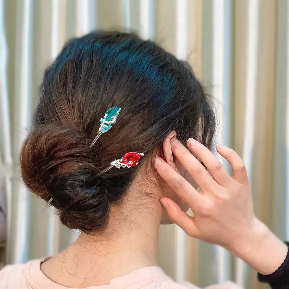 Female Hair Accessories Metal Hanfu Accessories Classic Vintage Hair Fork Hair Chopsticks Hair Stick Metal Hairpin