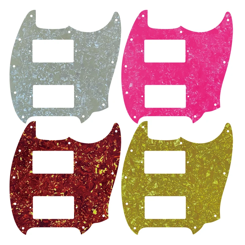 Fei Man Custom Parts Replacement For Us Fender Mustang Classic Series Style Guitar Pickguard Whit Mustang Hh Paf Humbucker Picku