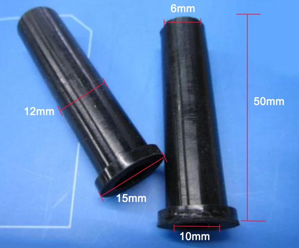 20Pcs 10-6mm Black Rubber Wire Protector Cable Sleeve Boot Cover Angle Grinder Wire Connect Protection Electric Drill Cable