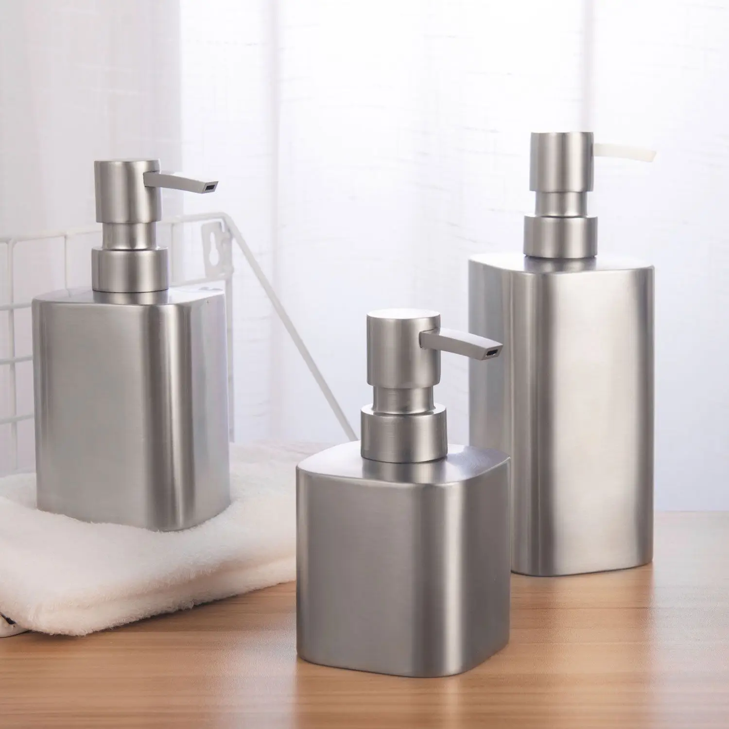 304 stainless steel soap dispenser shower gel bottle hotel sub bottling