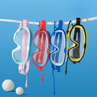 Big Frame Swim Goggles Anti-Fog Wide View Scuba Diving Swimming Glasses with Earplugs for Adult Youth 2