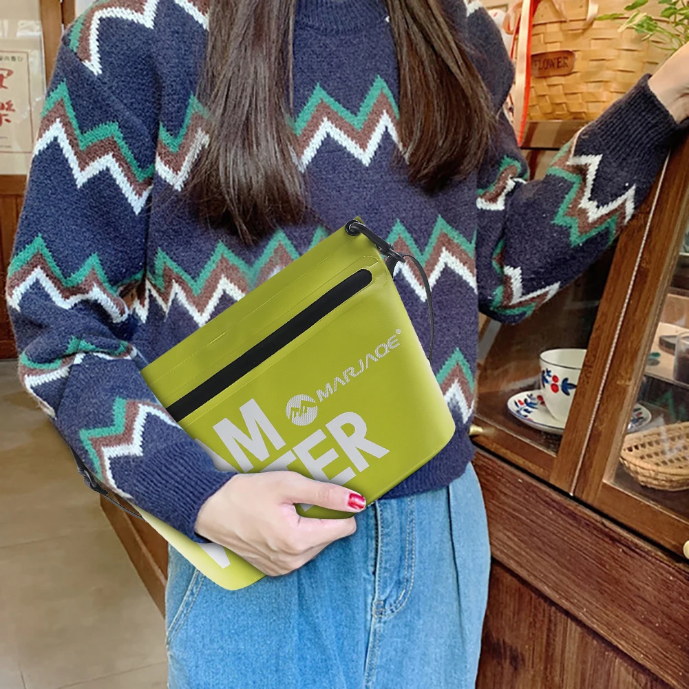 Waterproof Ski Drift Bags with Zipper PVC Mobile Phone Bags High-Capacity Portable Multifunctional Storable for Outdoor Sport