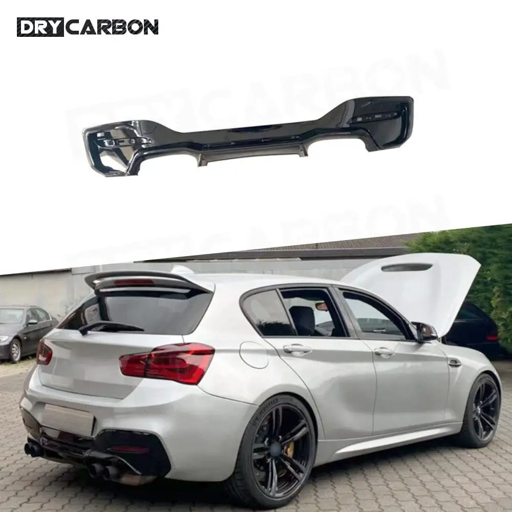 

M Style Gloss Black Rear Diffuser for BMW 1 Series F20 M Sport M135i M140i 2015-2018 Rear Lip Diffuser Splitters Spoiler