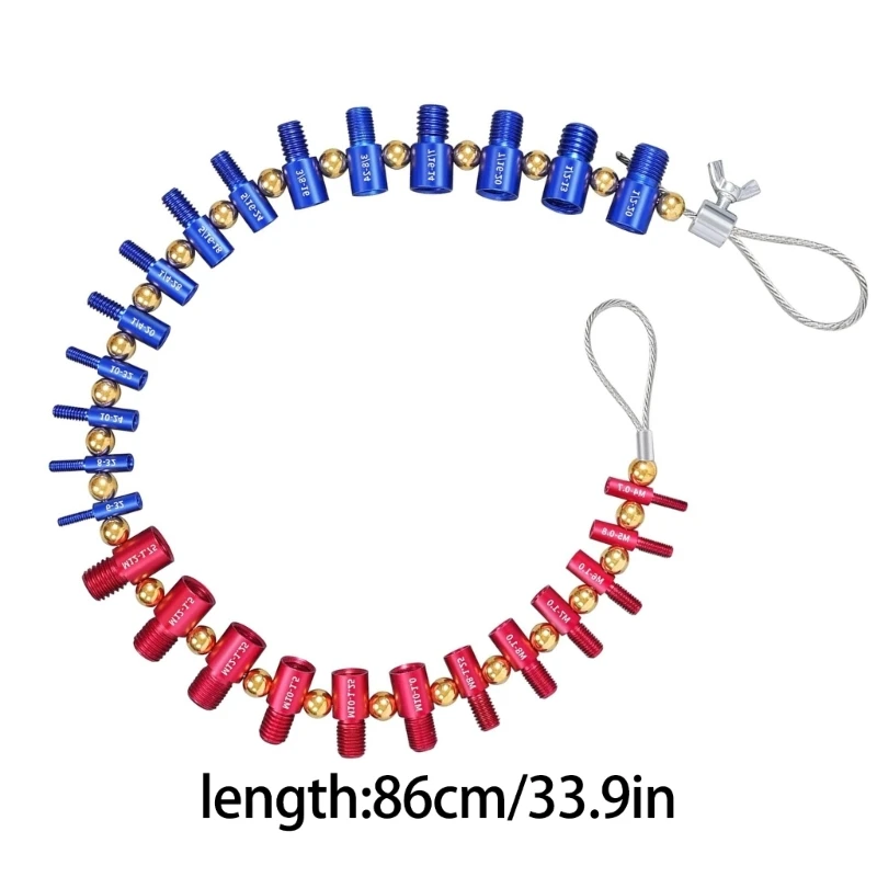 Nut and Thread Checker Detachable Nut and Size Gauge Thread Identifier Male/Female Gauge Thread Gauge Screw Gauge