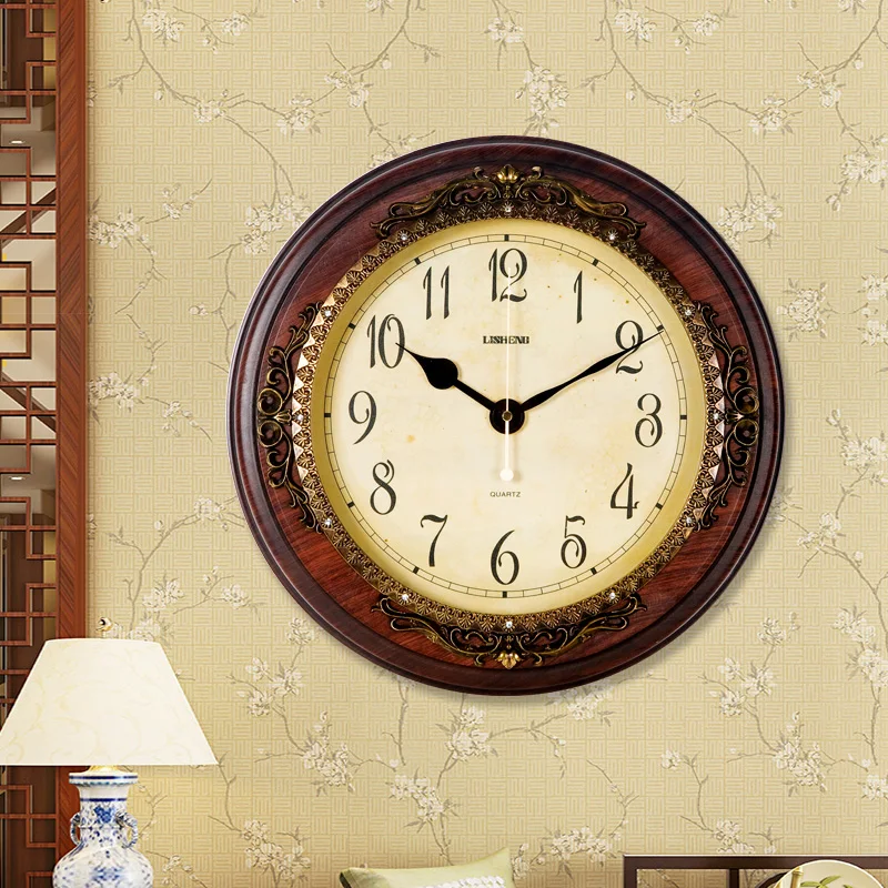 3d Wall Clock Vintage Large Silent Minimalist Style 2  