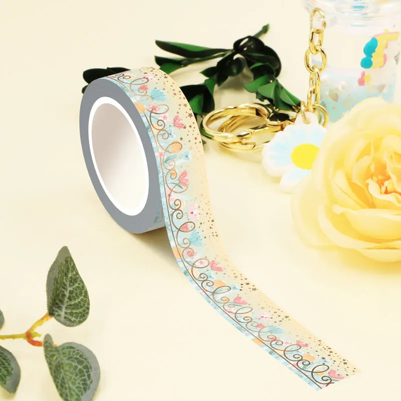 1PC. Decorative INS Style Daisy Peaches Terrazzo Library Books Constellations Floral Masking Washi Tapes Cute Journal Stationery 6