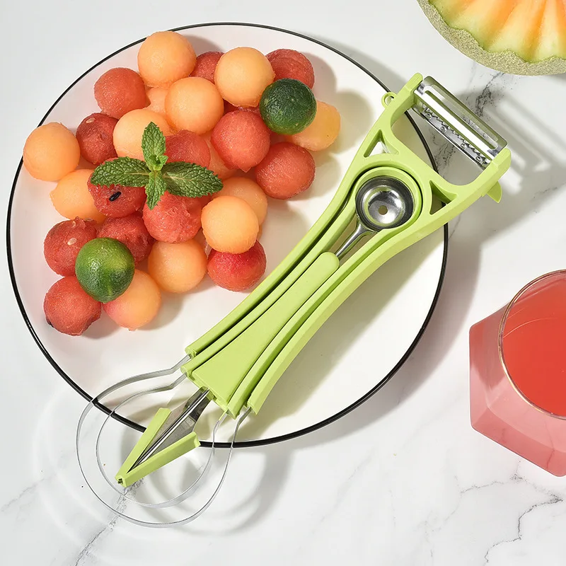 multifunctional round ball container peeler fruit