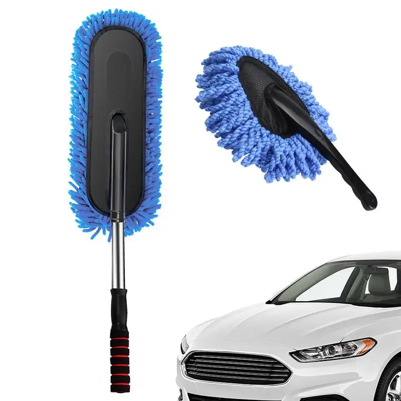 

Автомобильный пыльник, автомобильный пылесборник без царапин, Выдвижной регулируемый пыльник, щетка для очистки от пыли для автомобиля и велосипеда