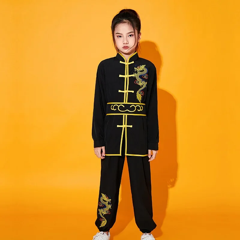 Traditional Chinese Wushu Clothing Tai Chi Uniform Kids Kungfu Outfits New Stage Performance Hanfu Martial Arts Costumes Suit tai chi clothing chinese traditional costume