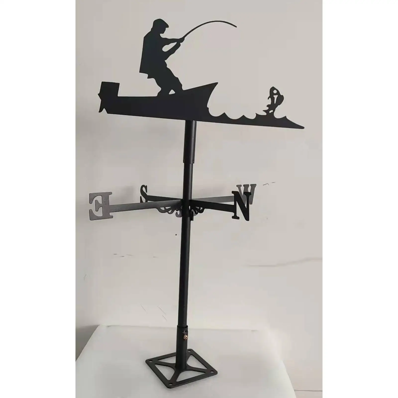 Weathervane Roof Mount Weather Vane Outdoor Yard Garden Farm Decor 50cm