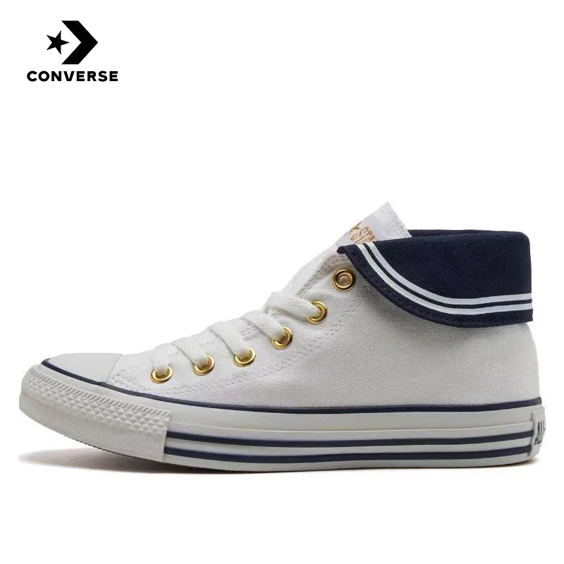 thumbnail image 1 of Zapatillas de lona de caña media Converse All Star SW OX resistentes al desgaste y con capacidad de absorción de impactos para hombres y mujeres, 1 of 4