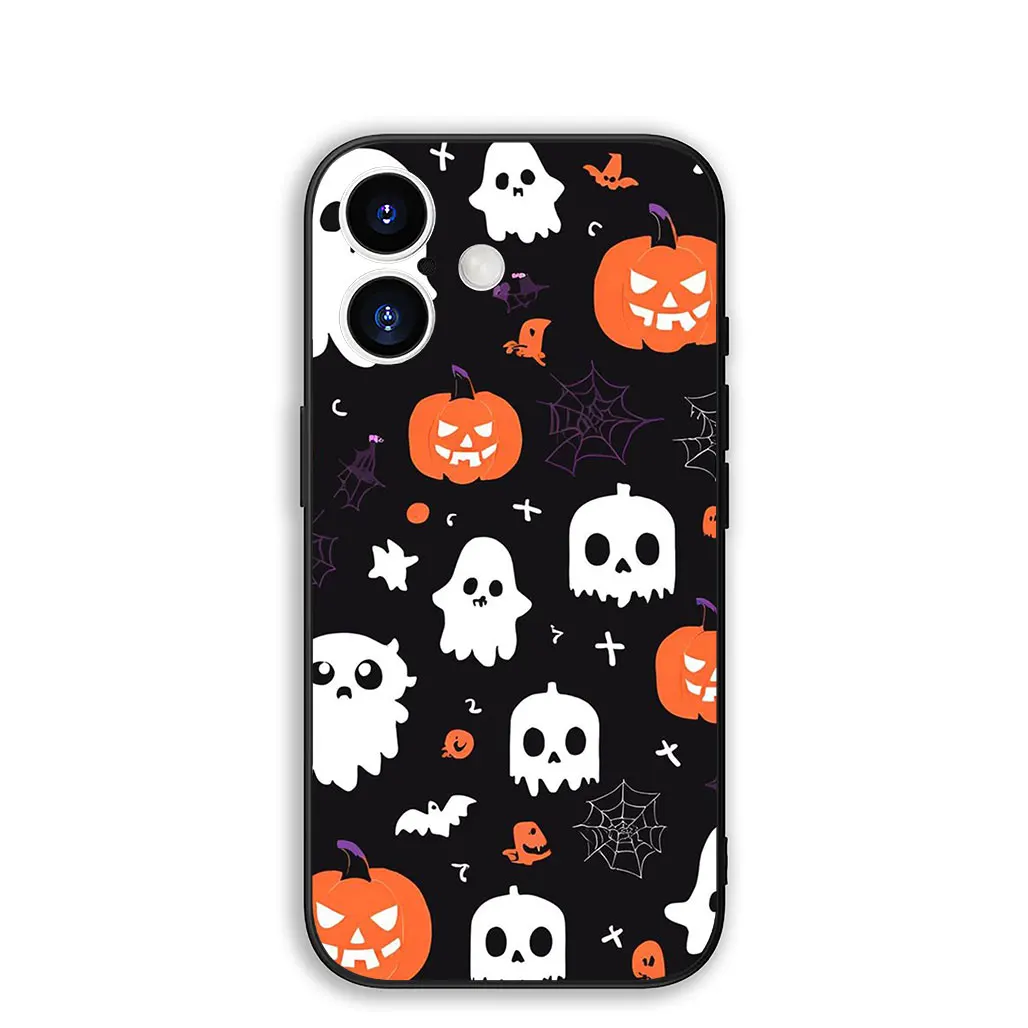 Little Ghost Halloween Pumpkin Flower Phone Case