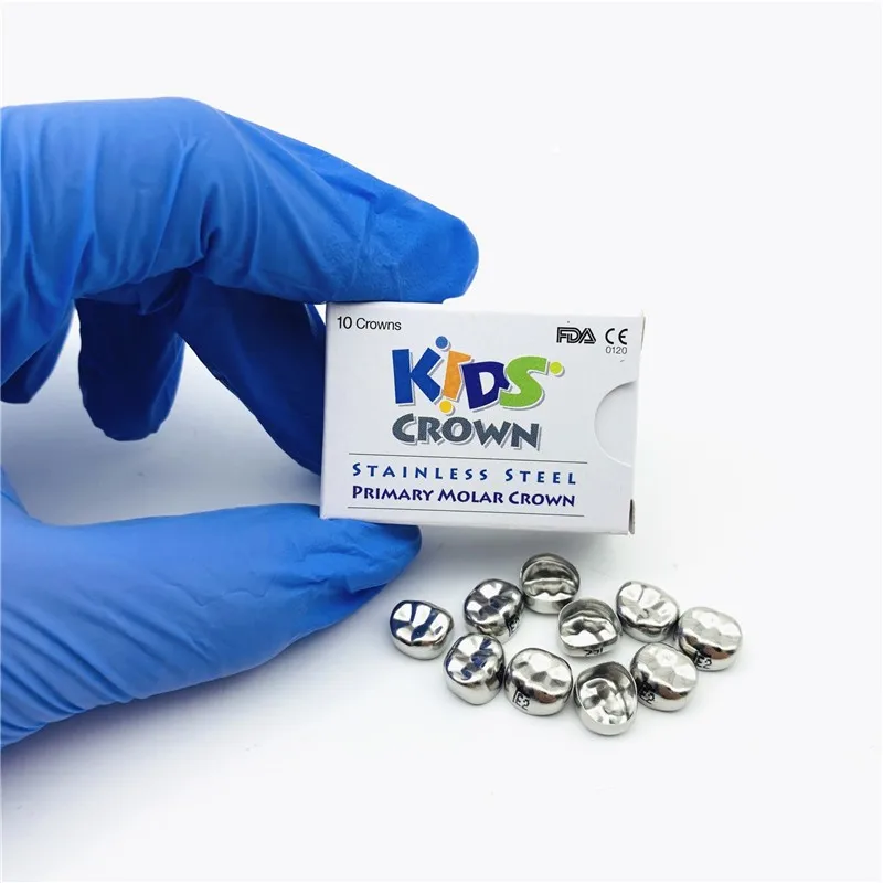 

2023 New 96Pcs/Set 48Pcs/Box Dental Stainless Steel Primary Molar Kids Teeth Crown/Dental Kids Temporary Teeth Crown for Russia