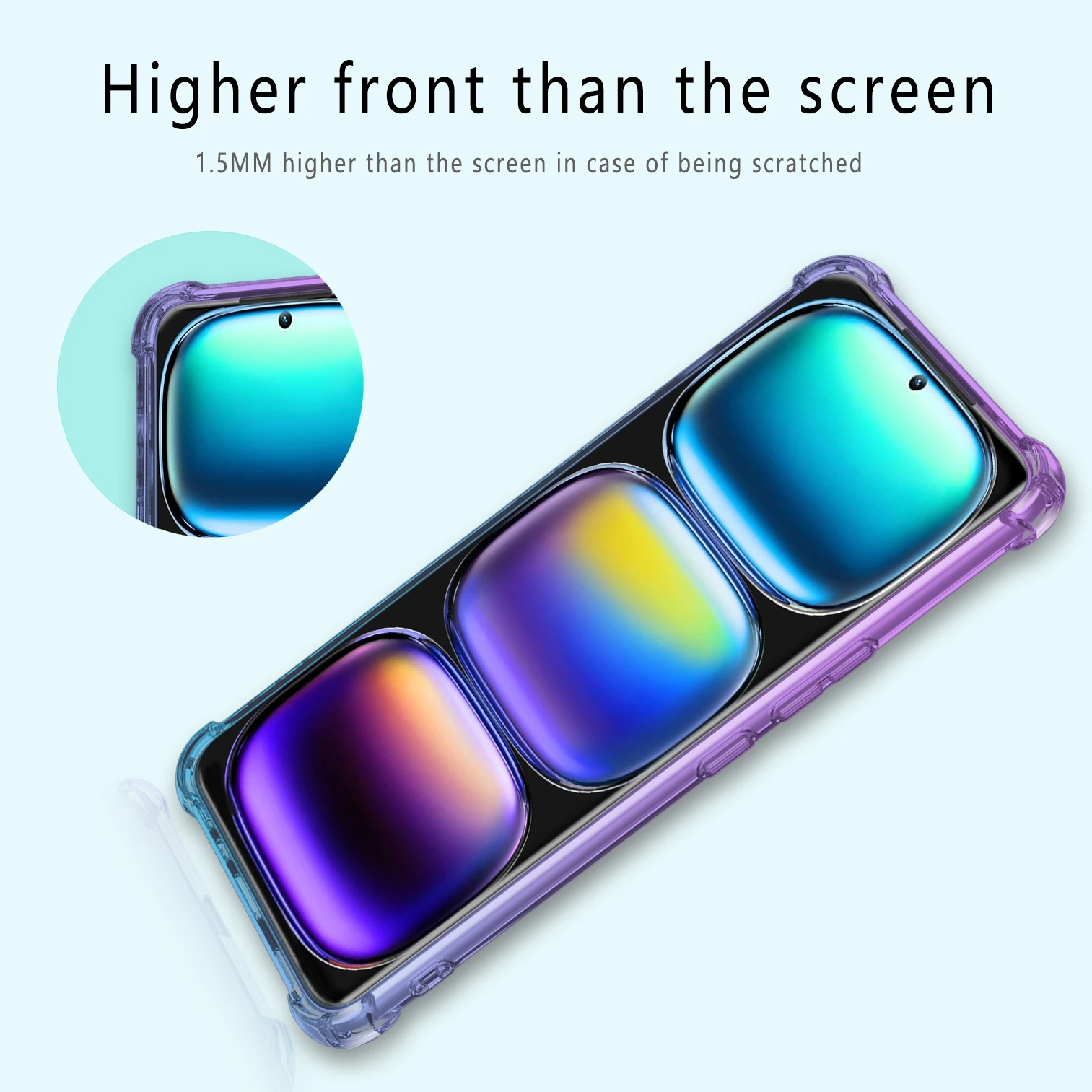 Airbag Shockproof Gradient TPU Protective Phone Case Cover